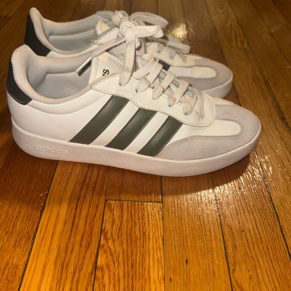 Men’s Adidas White and Gray Sneakers